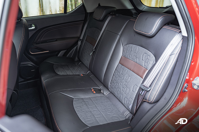 gac gs3 road test launch philippines interior rear