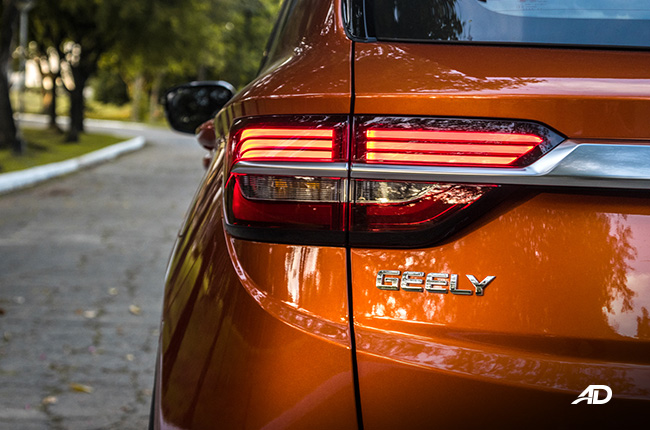 geely coolray road test review led taillights exterior philippines