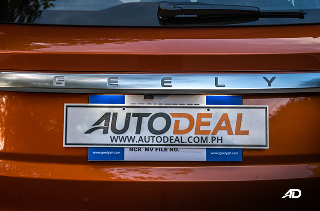 geely coolray road test review rear badge