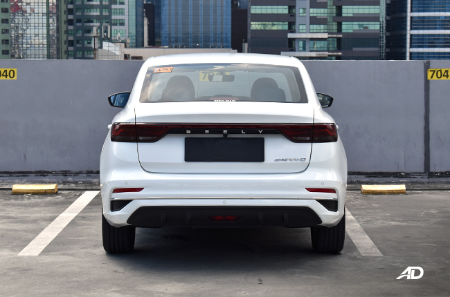 Geely Emgrand  rear test drive philippines