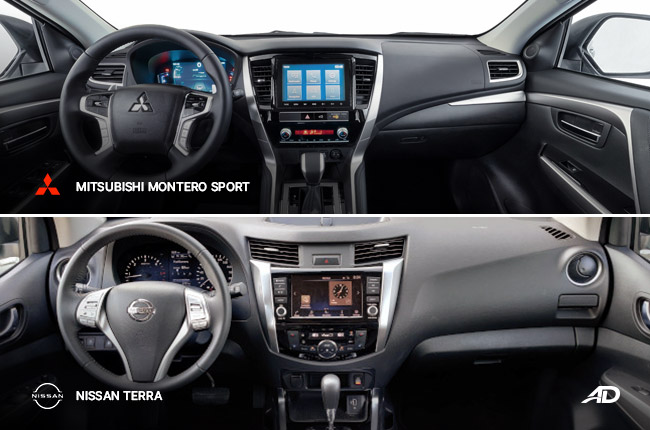 Head to Head: Nissan Terra vs Mitsubishi Montero Sport interior