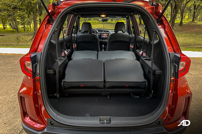 honda br-v road test review all seats folded interior philippines