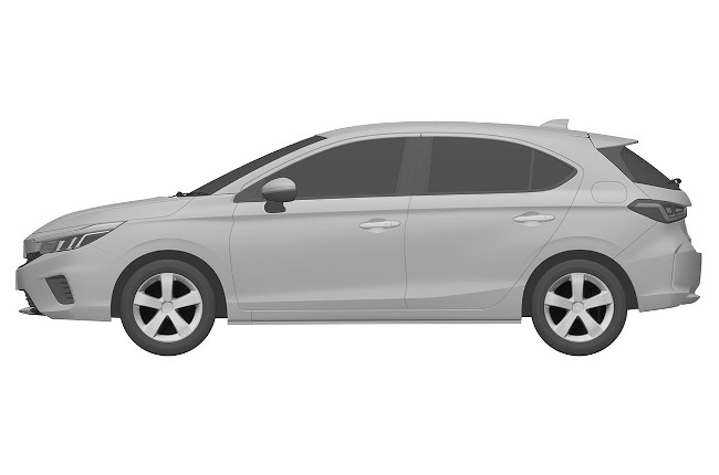 Honda City Hatchback Patent images 