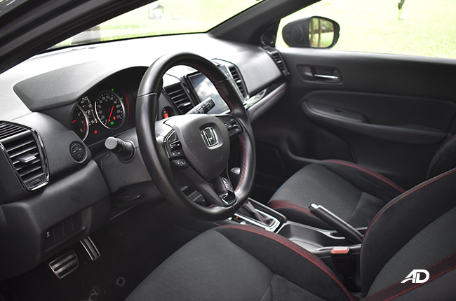 Honda City Hatchback roadtest interior driver's seat