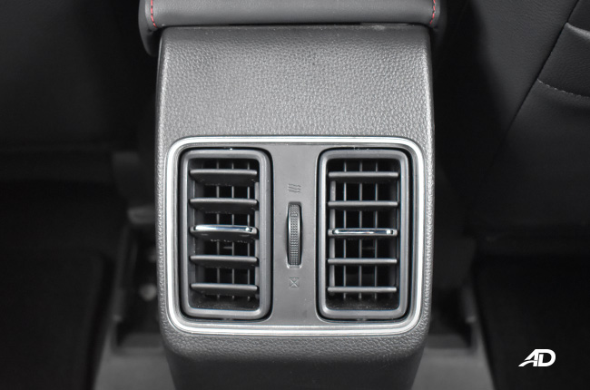 Honda City Hatchback roadtest interior rear aircon vents