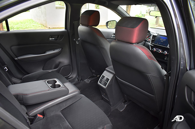 Honda City Hatchback roadtest interior rear seats