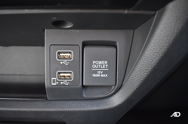 Honda City S USB ports