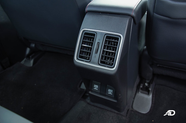 Honda City sedan rear air vents