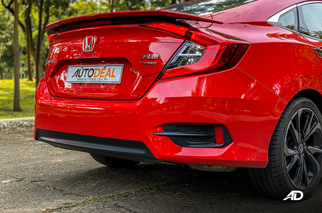 honda civic rs turbo road test exterior