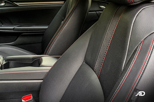 honda civic rs turbo road test interior seats philippines