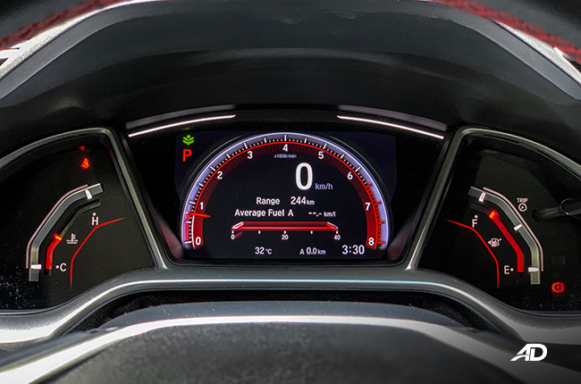 honda civic rs turbo road test interior technology