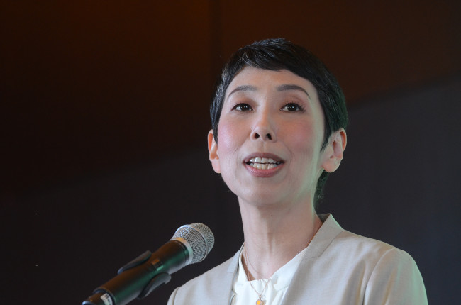 Honda Presidential Turnover Ceremony Ms. Rie Miyake 