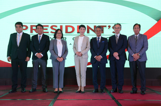 Honda Presidential Turnover Ceremony Ms. Rie Miyake 