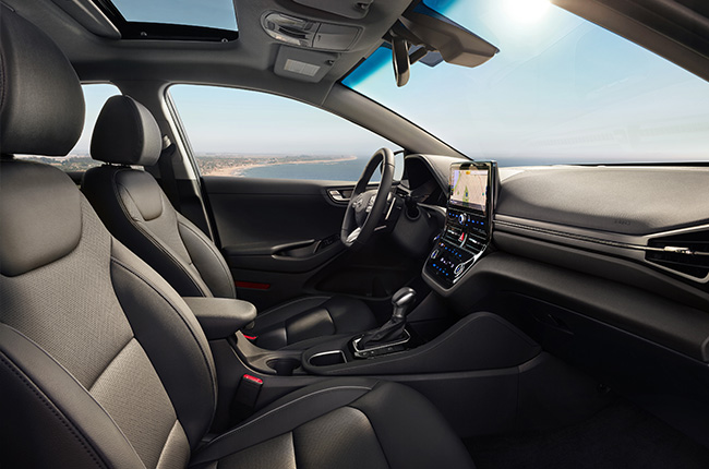 Hyundai ioniq interior front passenger shot