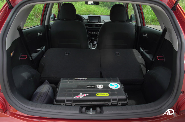 Kia Picanto 1.2 EX Philippines Rear Cargo area seats folded