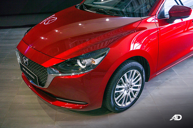 Mazda 2 facelift red hatch front