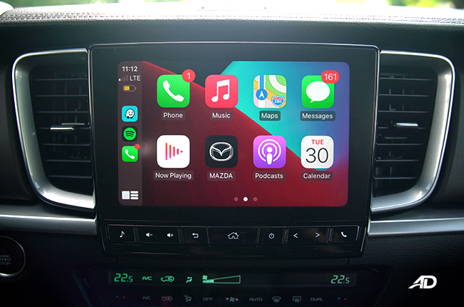Mazda BT-50 infotainment system
