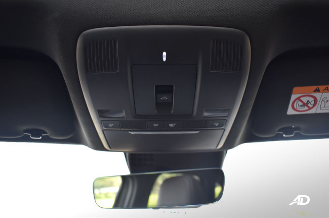 Mazda CX-5 2.5 AWD Turbo interior sunroof controls