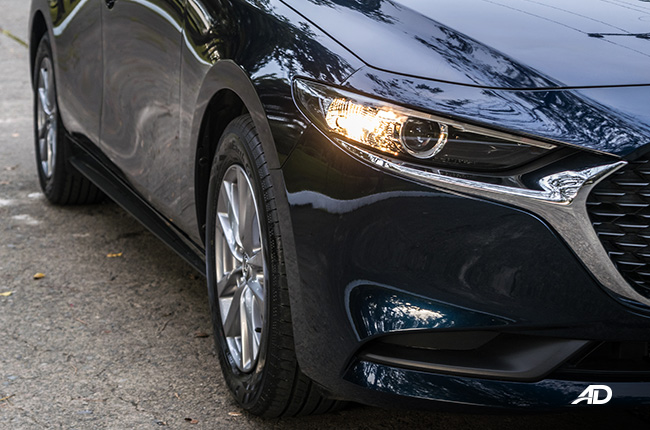 mazda3 1.5 sedan review road test daytime running lights exterior philippines