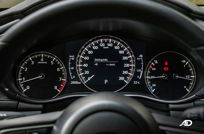 mazda3 1.5 sedan review road test instrument cluster interior philippines