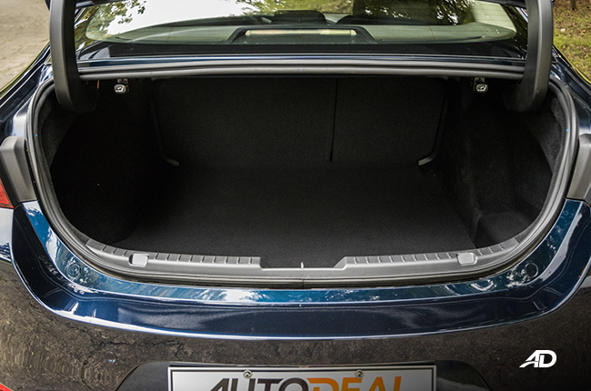 mazda3 1.5 sedan review road test trunk cargo interior philippines
