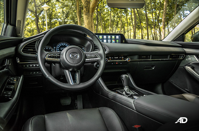 mazda3 premium review road test dashboard interior philippines