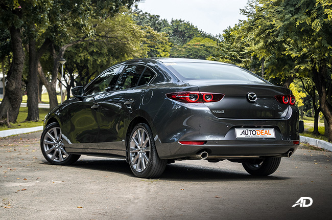 mazda3 premium review road test rear quarter exterior philippines