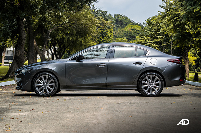 mazda3 premium review road test side view exterior