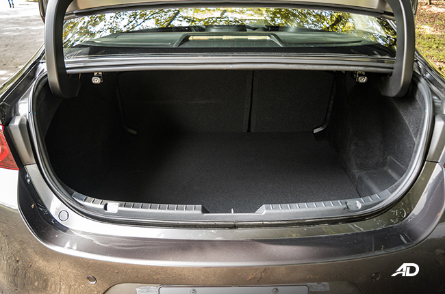 mazda3 premium review road test trunk cargo interior philippines
