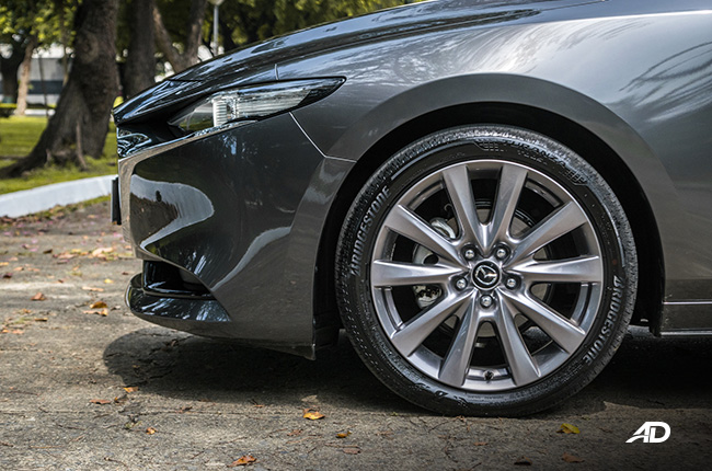 mazda3 premium review road test wheels exterior
