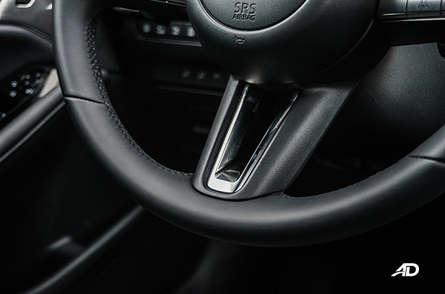 mazda3 sportback review road test airbags interior