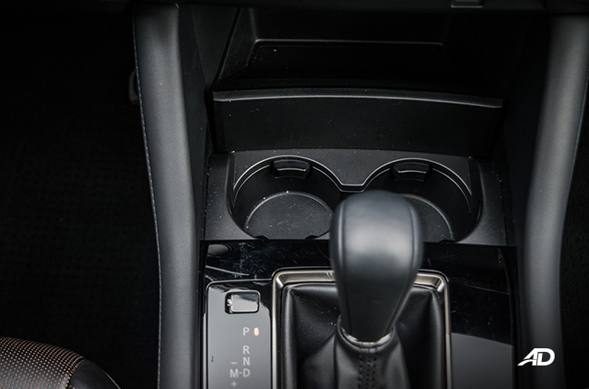 mazda3 sportback review road test cupholders interior philippines