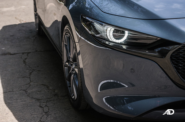 mazda3 sportback review road test DRLs exterior philippines