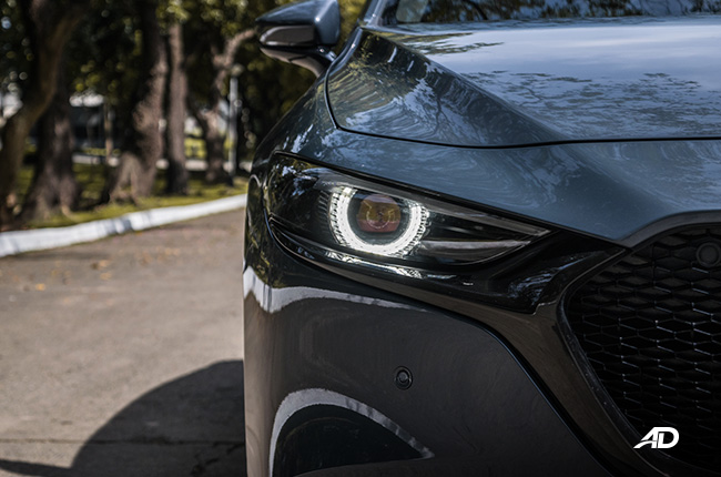 mazda3 sportback review road test LED headlights exterior philippines