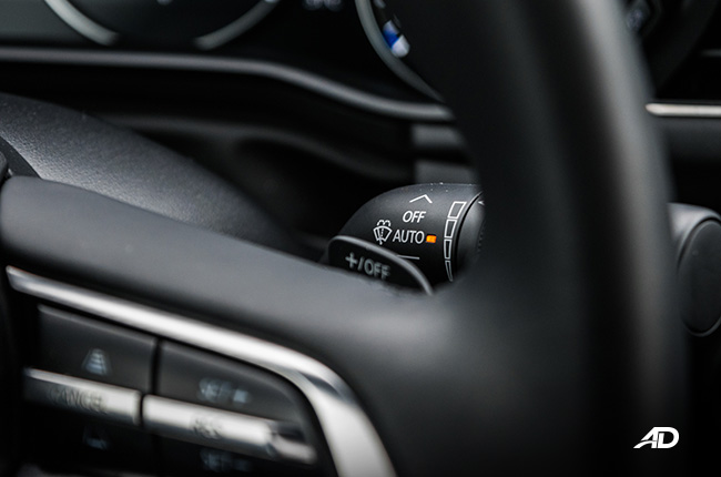 mazda3 sportback review road test rain-sensing wipers interior