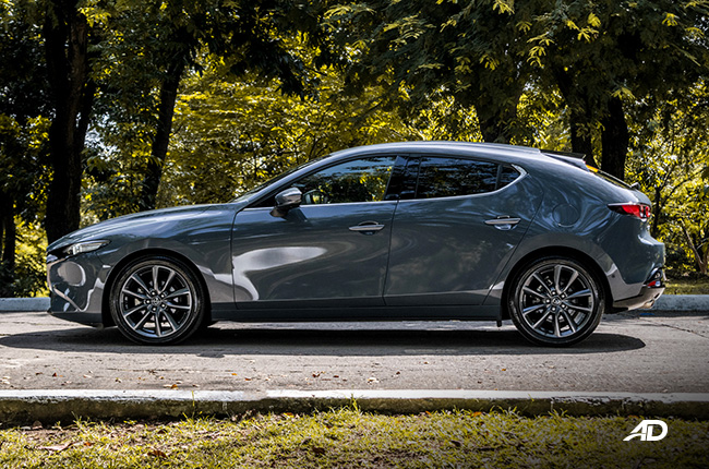 mazda3 sportback review road test side exterior