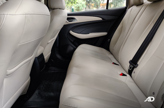 MG 5 1.5 L Style CVT Philippines Rear Bench