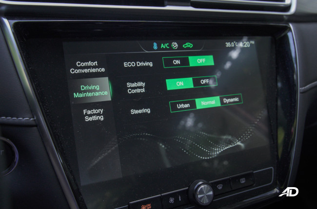 MG 5 Alpha extra features