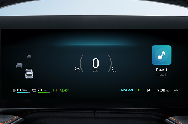 MG HS Hybrid+ Instrument Cluster