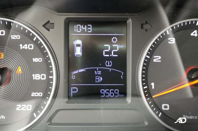 MG ZS tire pressure monitoring system