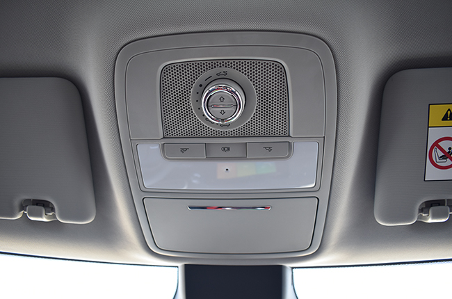 MG ZST interior sunroof controls