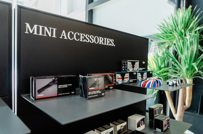 MINI Philippines BGC Showroom Accessories 
