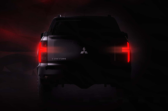 Mitsubishi Triton Teaser Rear Lights