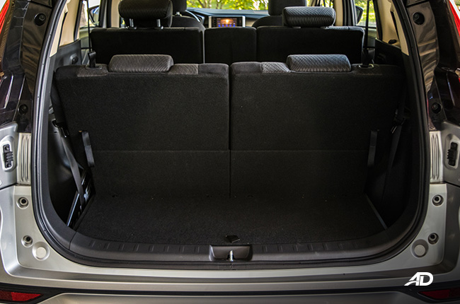 Mitsubishi Xpander interior cargo area Third row up 