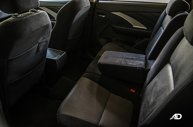 Mitsubishi Xpander Interior second row legroom and armrest