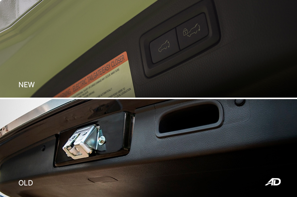Montero Sport Face Lift vs Old model - Power Tailgate