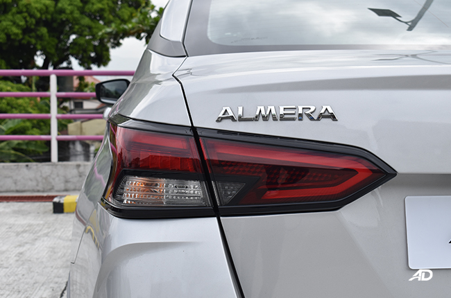 Nissan Almera exterior detail tail lights