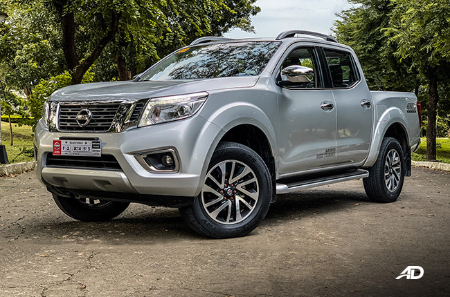 nissan navara road test front quarter exterior