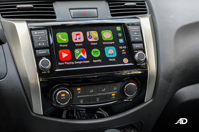 nissan navara road test infotainment apple carplay philippines