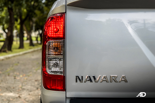 nissan navara road test taillights exterior